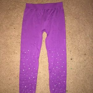 Purple leggings